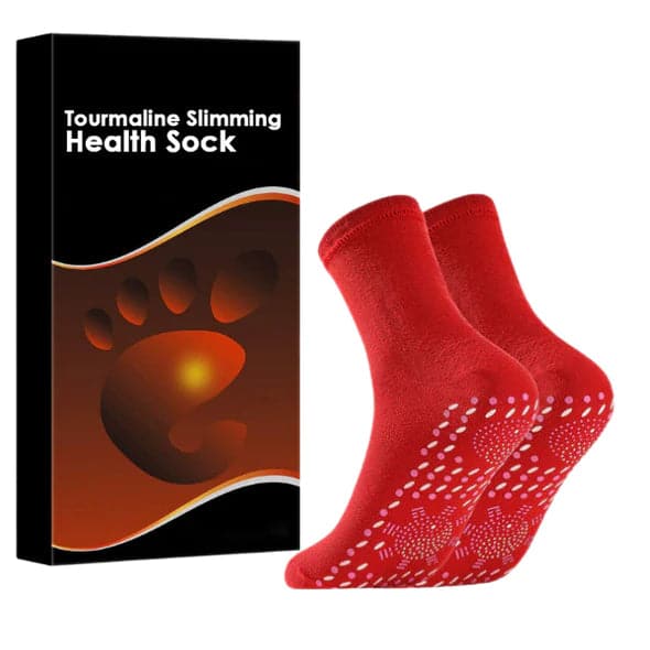 Tourmaline acupressure self-heating socks