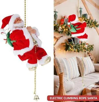 Electric Climbing Santa Claus Musical Toy